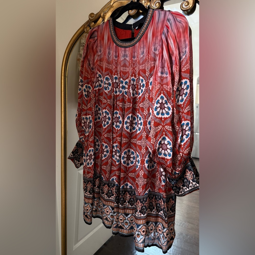 Tanvi Kedia X Anthropologie Boho floral mini dress